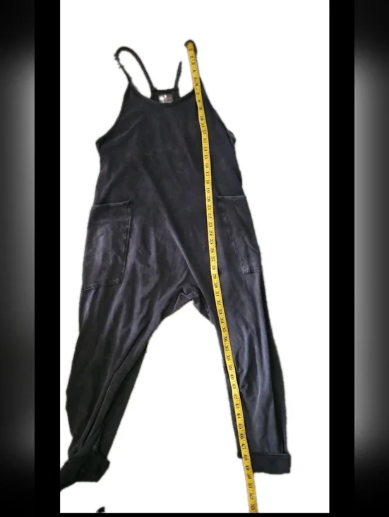 Free People Movement Womens Gray Oversized Cozy Hot Shot Onesie Jumpsuit XS - Picture 13 of 16
